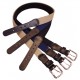 Boston Leather 1 1/4" Leather Tipped Web Belt 